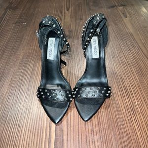 Black Studded Steve Madden Heels